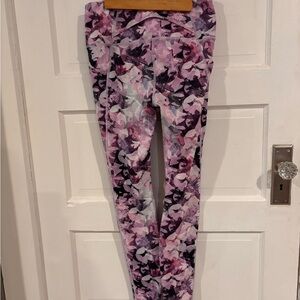 Duluth Trading Co Floral Leggings Vibrant Stretchy Bottoms Size Small